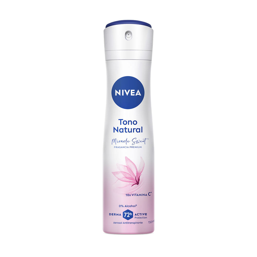 Antitranspirante en Aerosol Nivea Tono Natural Miracle Sweet 150ml