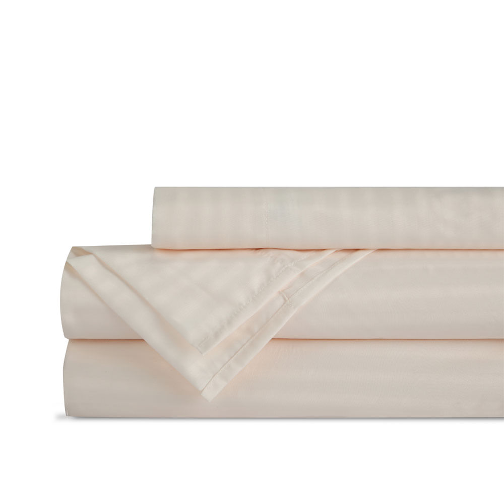 Sabanas Brickell Satinadas Stripe Queen Coral