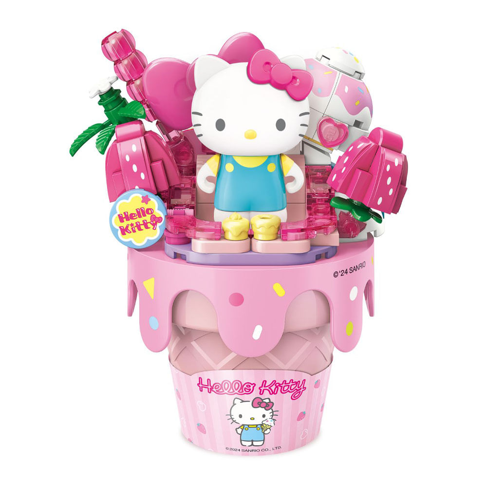 Cono de Helado Armable con Hello Kitty