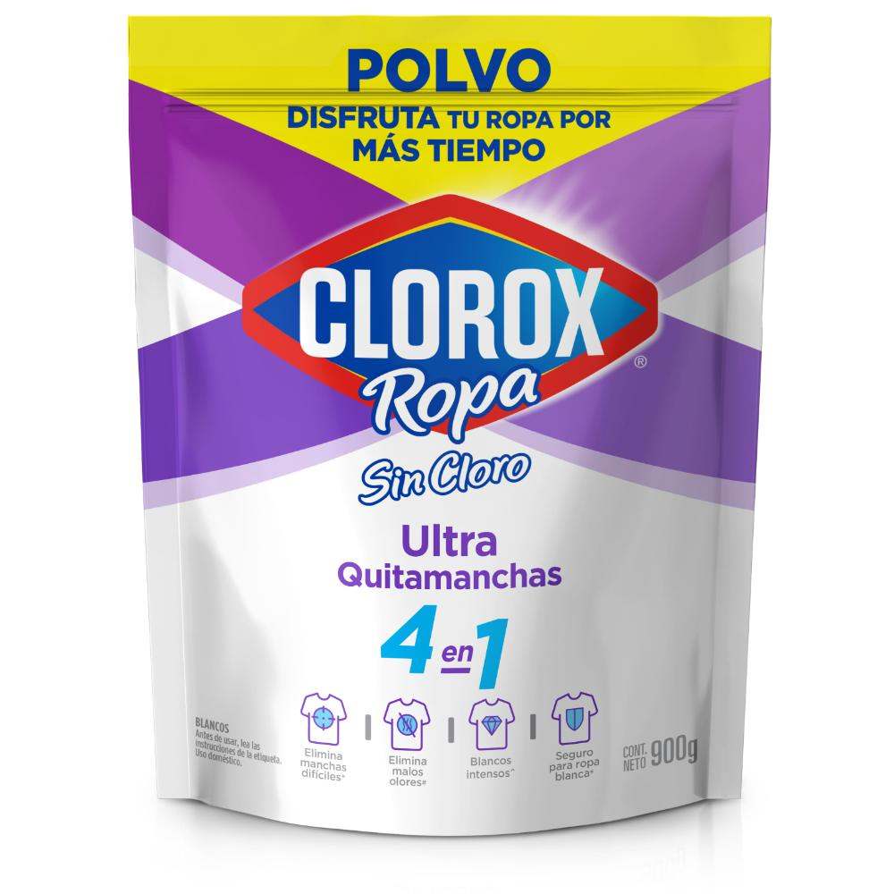 Ultra Quitamanchas en Polvo Clorox Blancos 900g