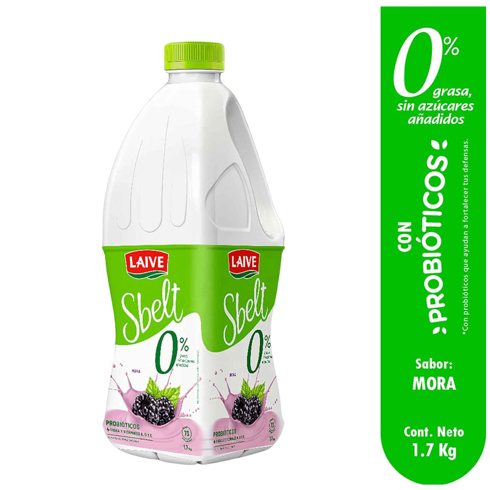 Yogurt SBELT Sabor a Mora Galonera 1.7Kg