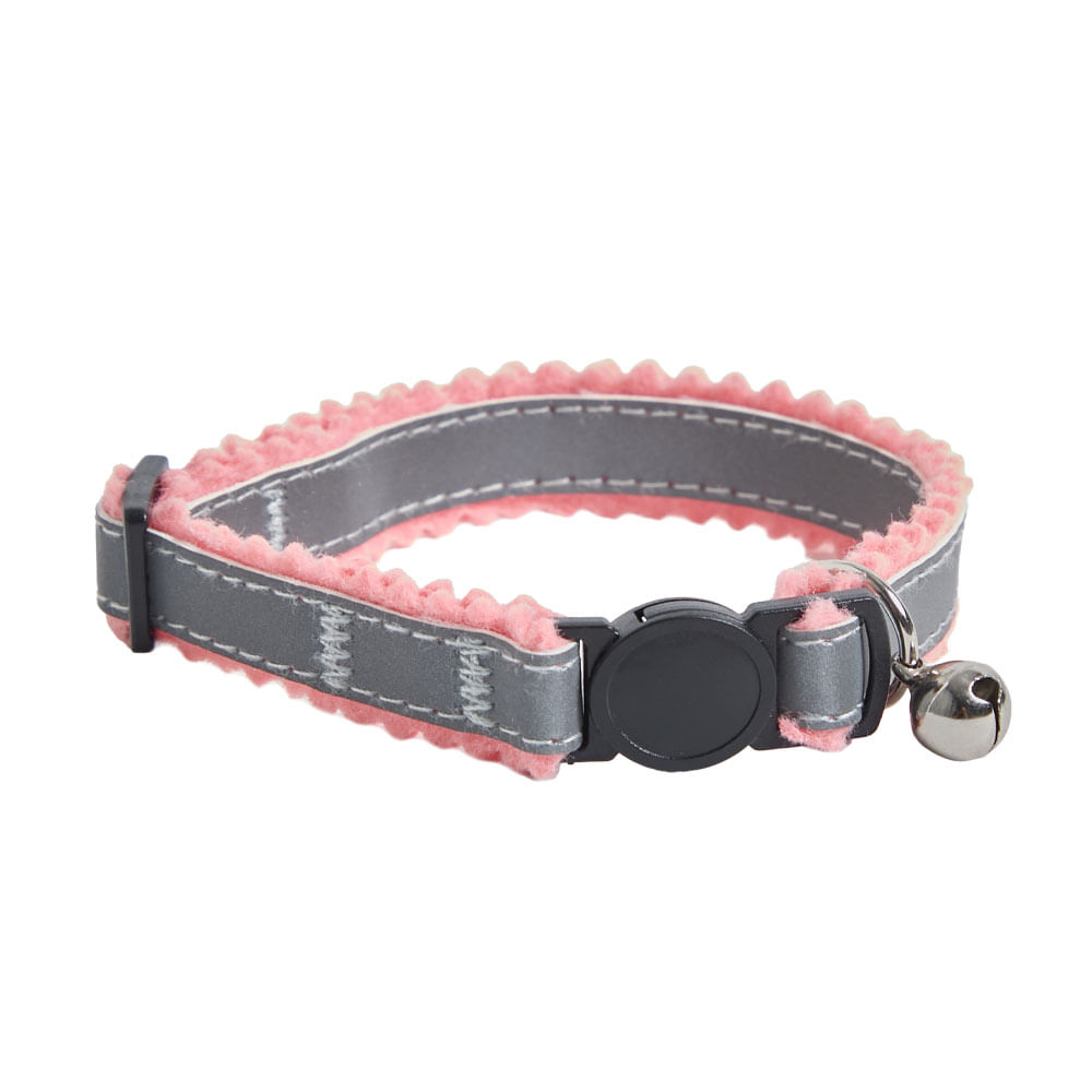 Collar Gato Pet's Fun Reflectante Rosa