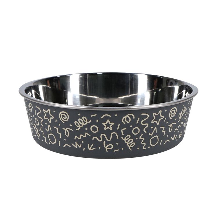 Plato-Pet-s-Fun-Acero-Inoxidable-450ml-Figuras-Gris-1-351689789