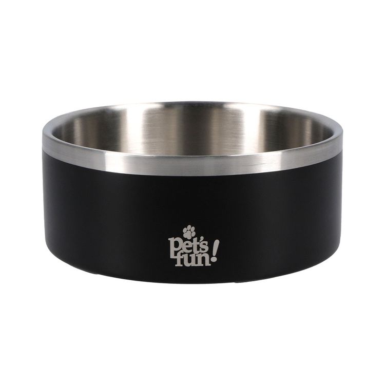 Plato-Pet-s-Fun-Acero-Inoxidable-Pro-850ml-Negro-1-351689793