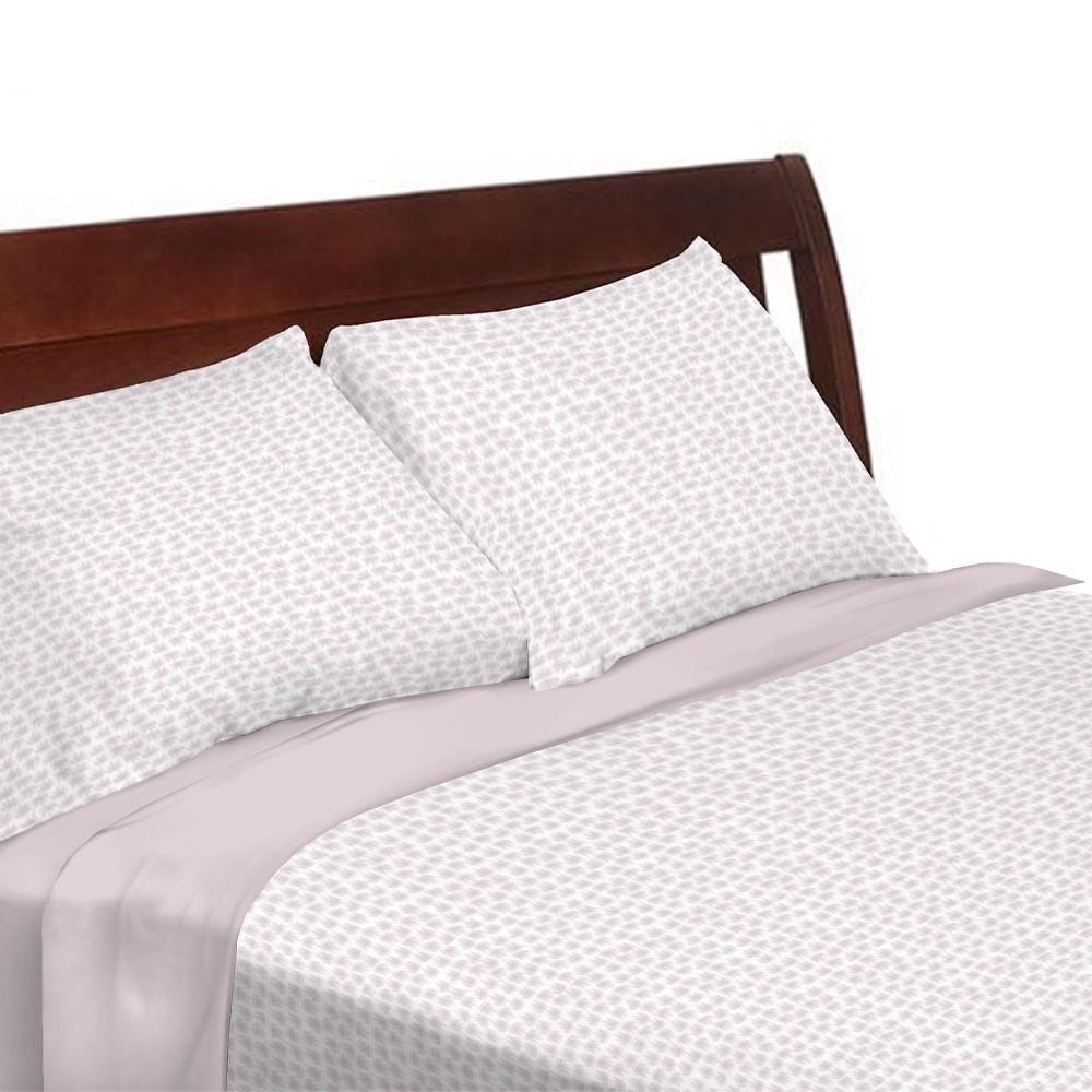 Juego de Sábanas Krea Estampada Queen Plaza 144H Polialgodón Boho