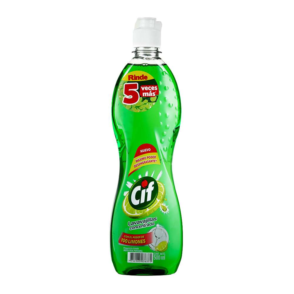 Lavavajillas Líquido Cif Limón 500ml