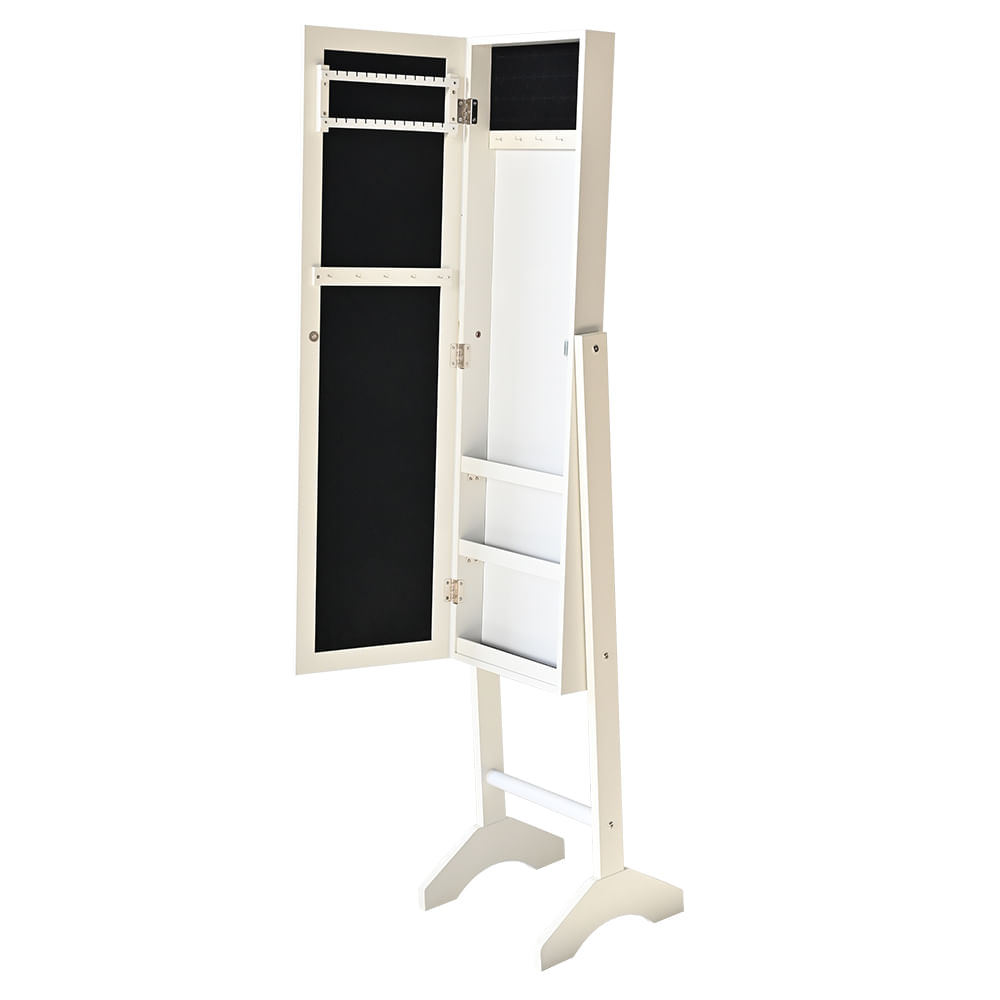 Espejo Joyero de Pie Krea 153x34x33cm Blanco