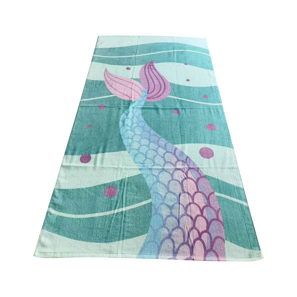 Toalla Krea Playa Kids 75x150cm 266Gsm Sirena