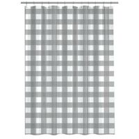 Cortina de Baño Krea Peva con Ganchos Tartan