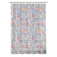 Cortina de Baño Krea PVC con Ganchos Flores