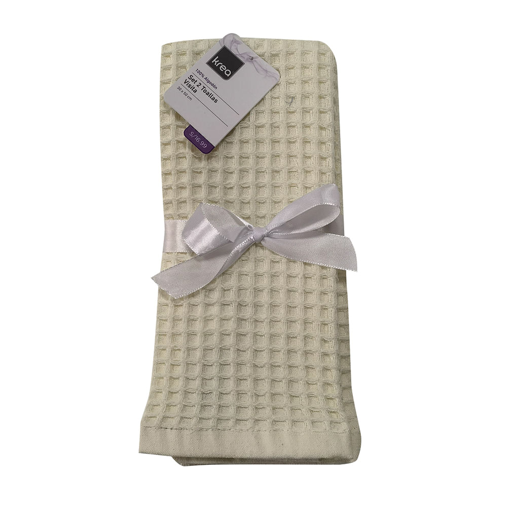 Pack 2 Toalla Visita Krea Vuelos 30x50cm