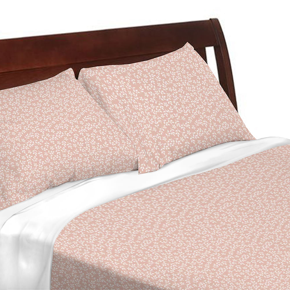 Juego de Sabana Estampada Krea 2 Plazas 132H Polialgodón Jardín