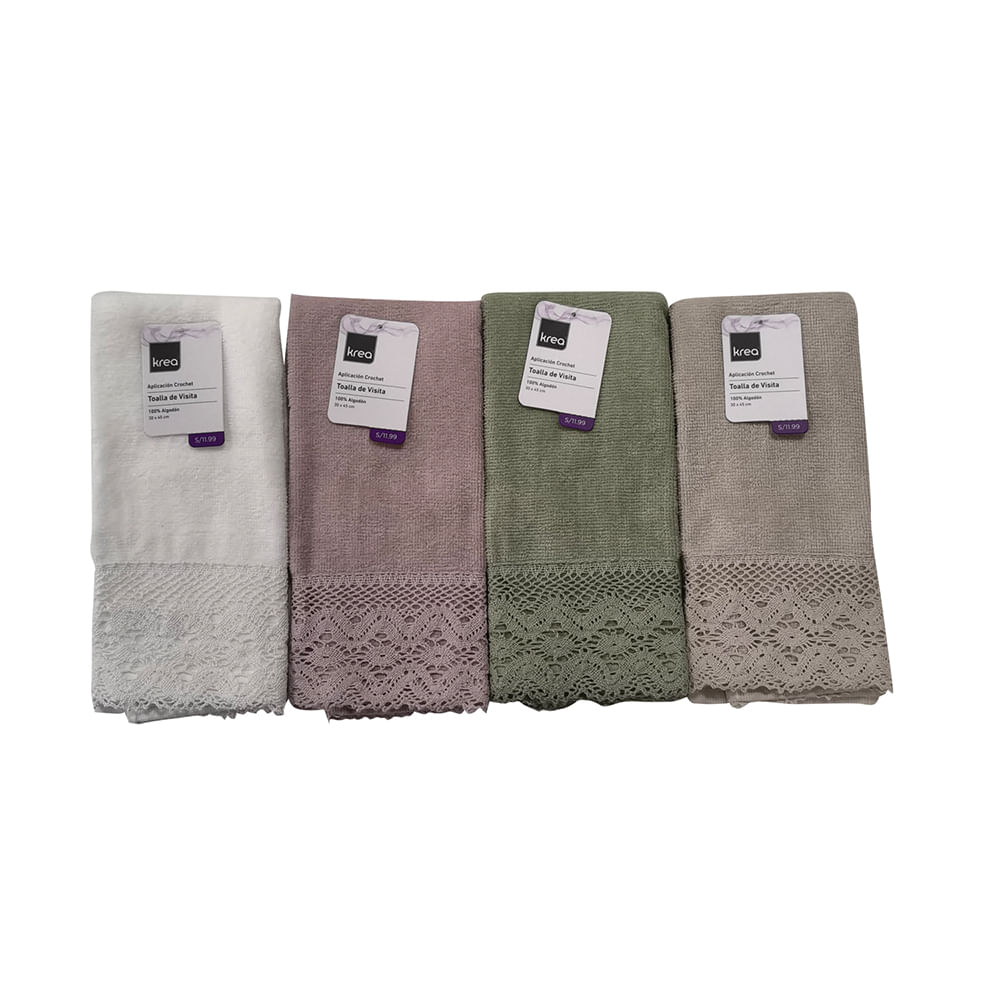 Toalla Krea Visita Crochet Surtido