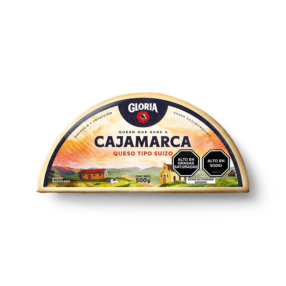 Queso Tipo Suizo Gloria Cajamarca 500g