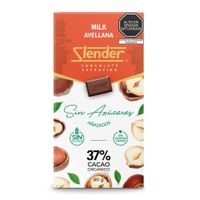 Chocolate con Leche Sin Azúcar Slender Avellanas 80g