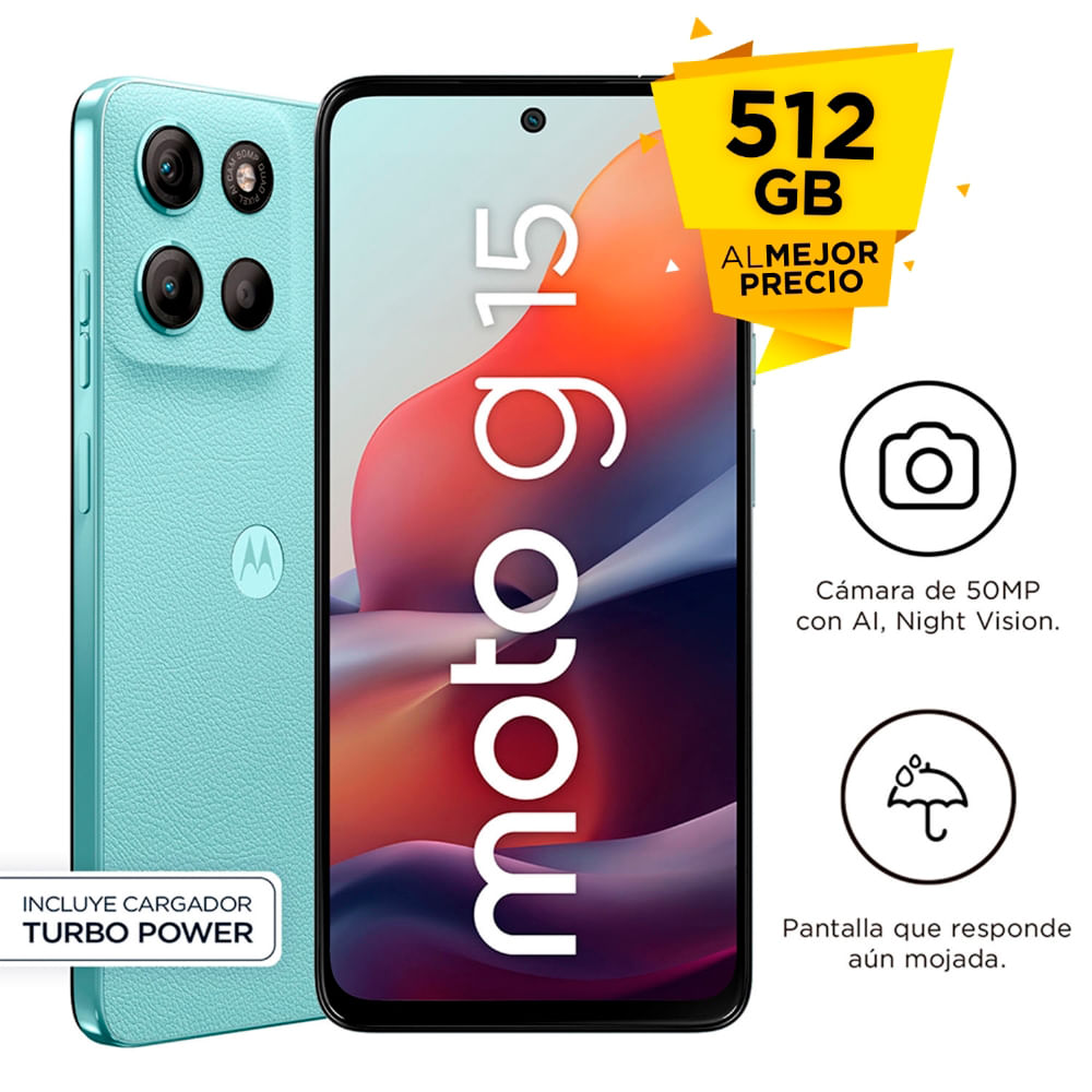 Smartphone Motorola G15 4Gb+512GB Celeste