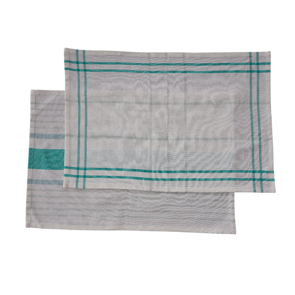 Set 2 Paños Krea Tejeduría Diseño D3 40x60cm