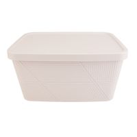 Caja Krea Plastica Textura Geometrica 20L Arena