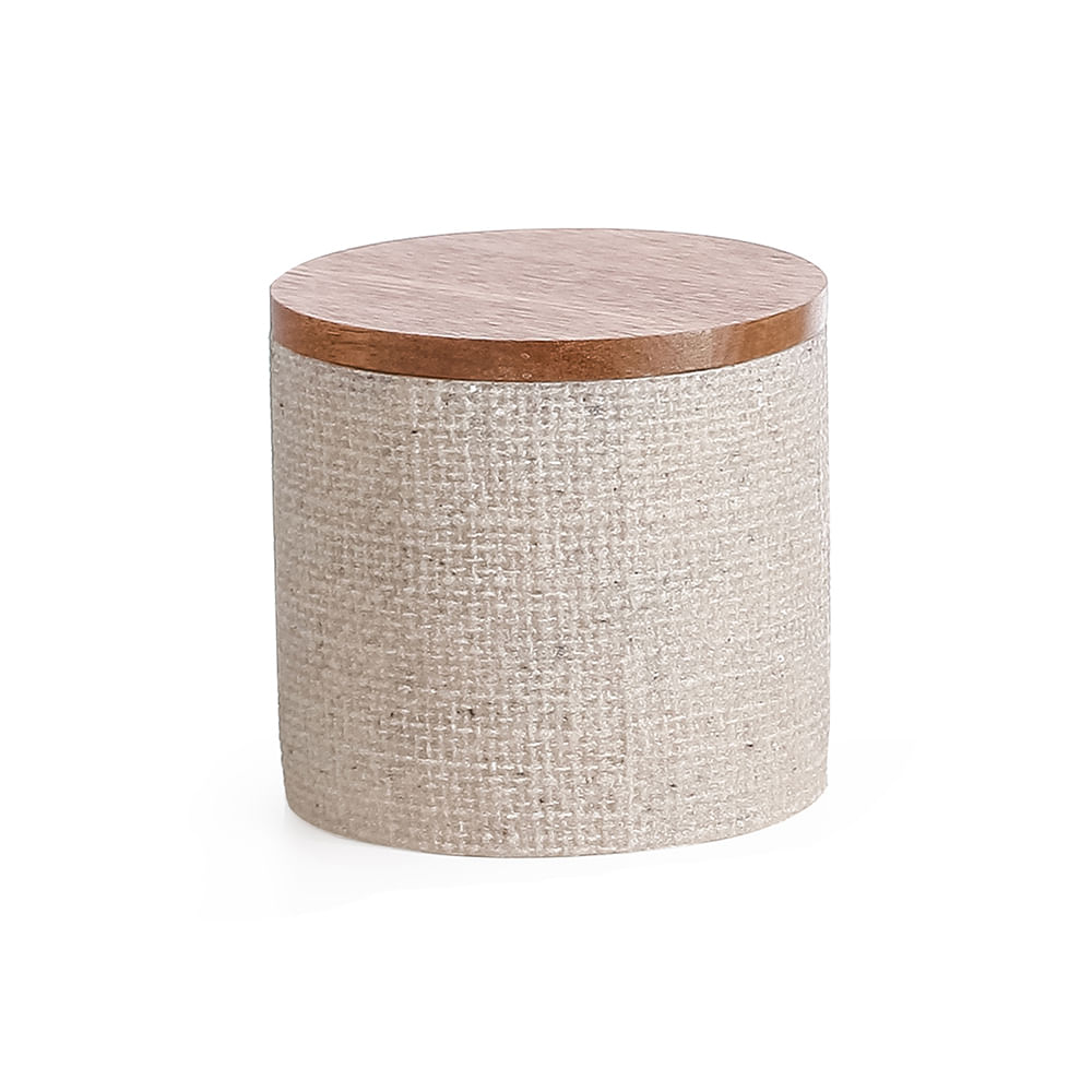 Contenedor de Algodón Krea Tapa Acacia