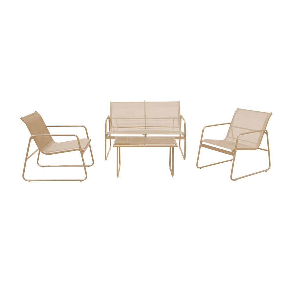 Set Living M+Design Caño Paujil 4P Taupe