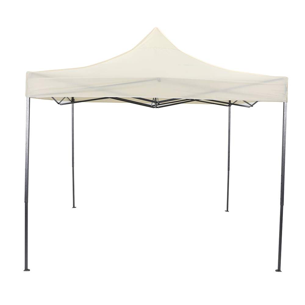 Gazebo Caño Poly M+Design Plegable 3x3M Crudo