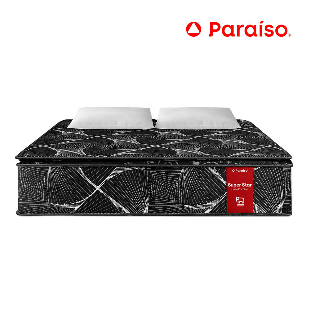 Colchón Super Star Negro 2 Plazas