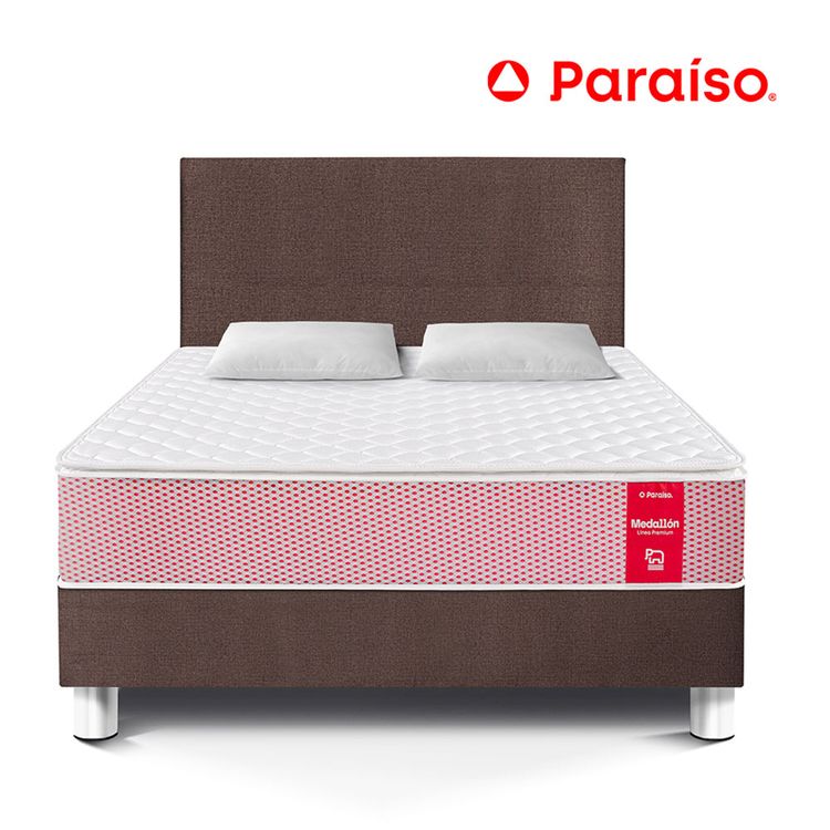 Dormitorio-Para-so-Medall-n-Ergon-mico-Chocolate-2-Plazas-2-Almohadas-Protector-1-88949357