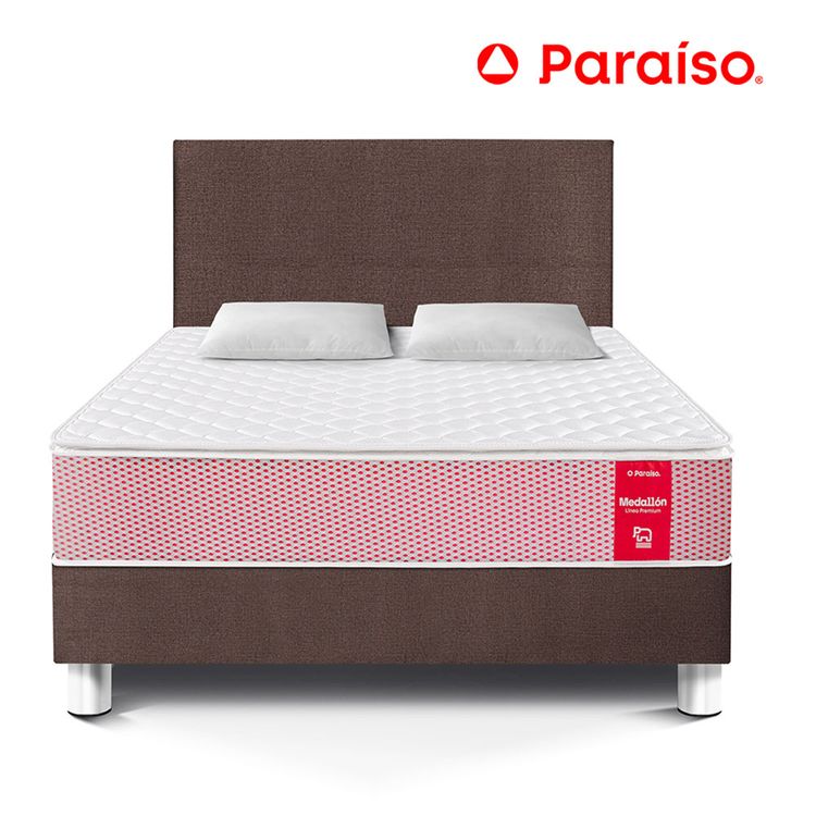 Dormitorio-Medall-n-Ergon-mico-Chocolate-Queen-2-Almohadas-Protector-1-88949358