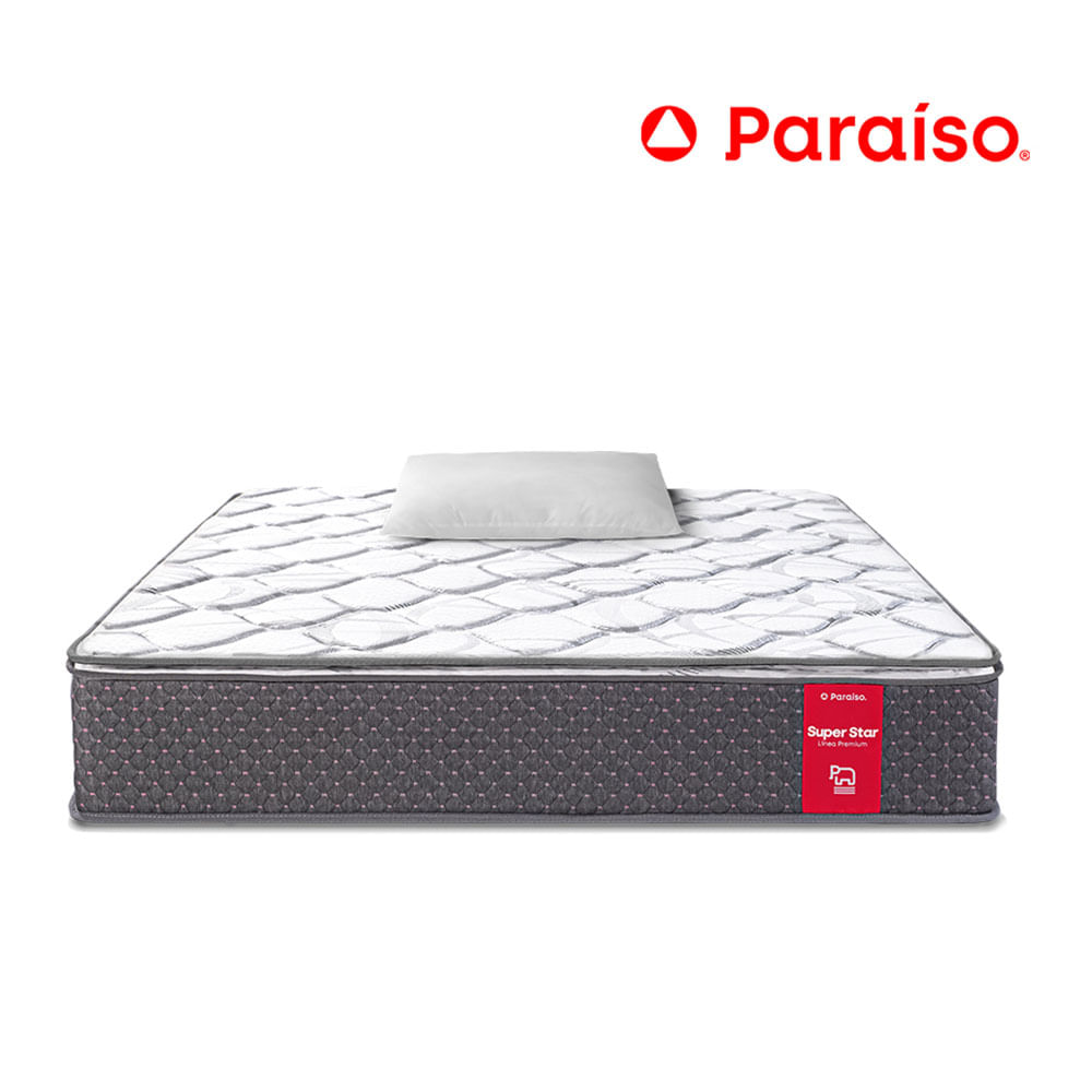 Colchón 1.5 Plazas Paraíso Super Star + Almohada