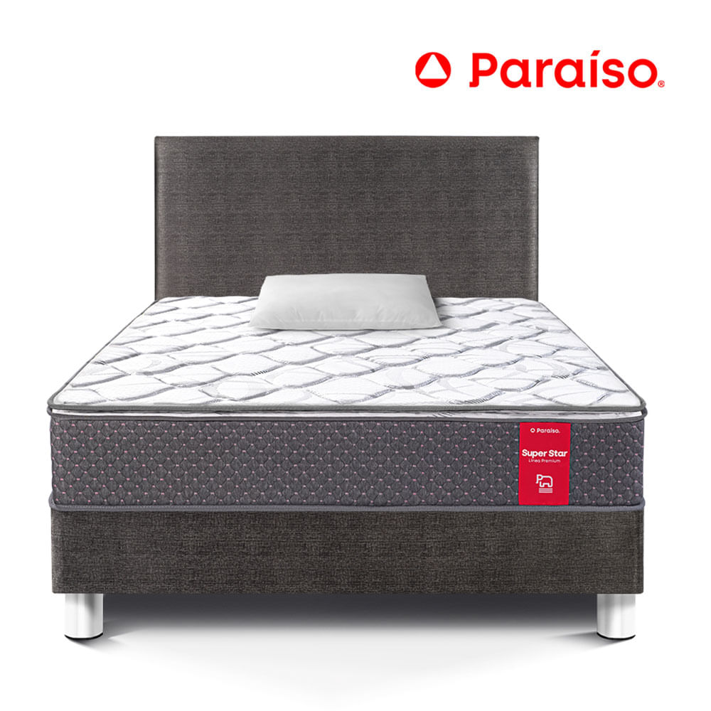 Dormitorio Super Star 1.5 Plaza Acero