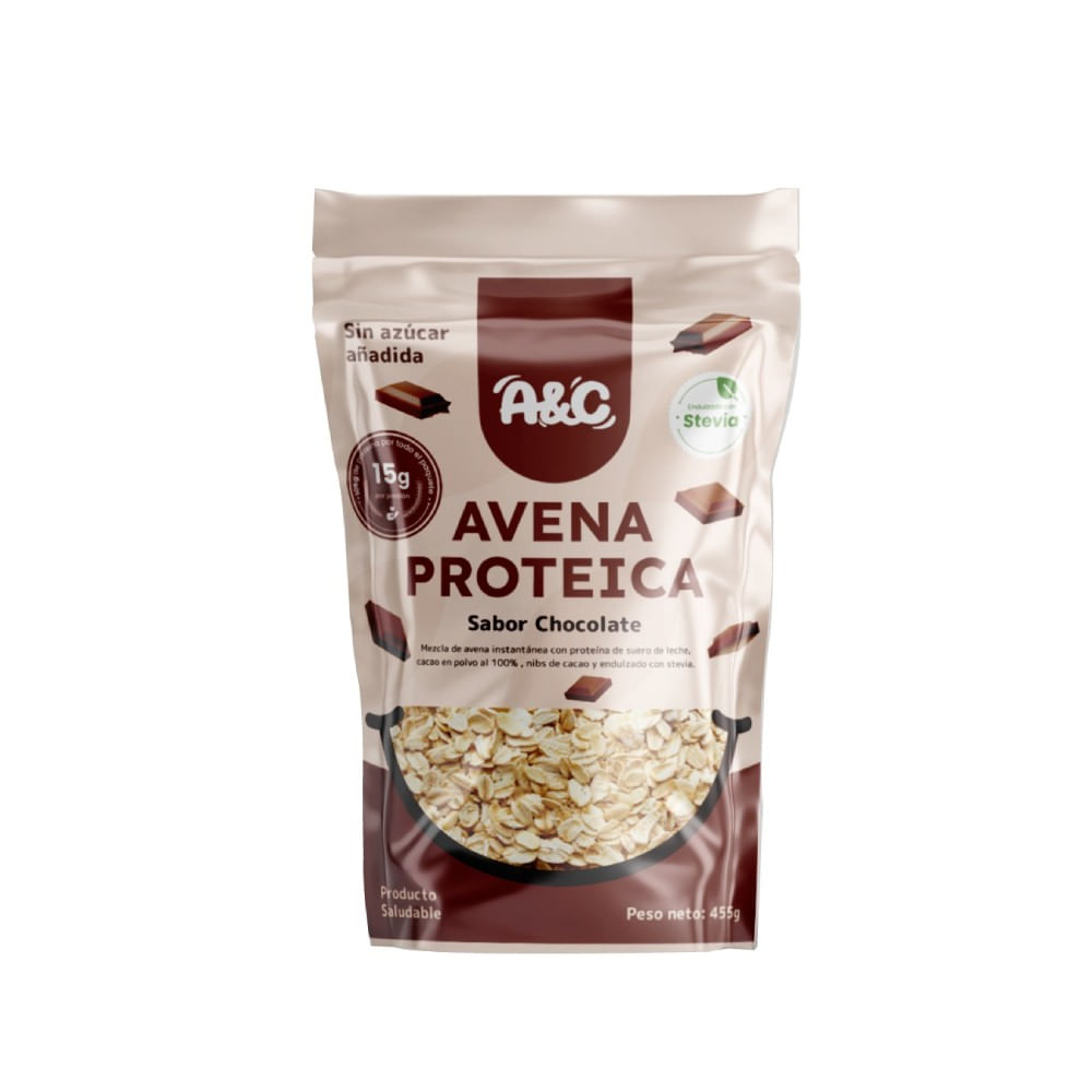 Avena Protéica Avena & Canela Sabor Chocolate 455g