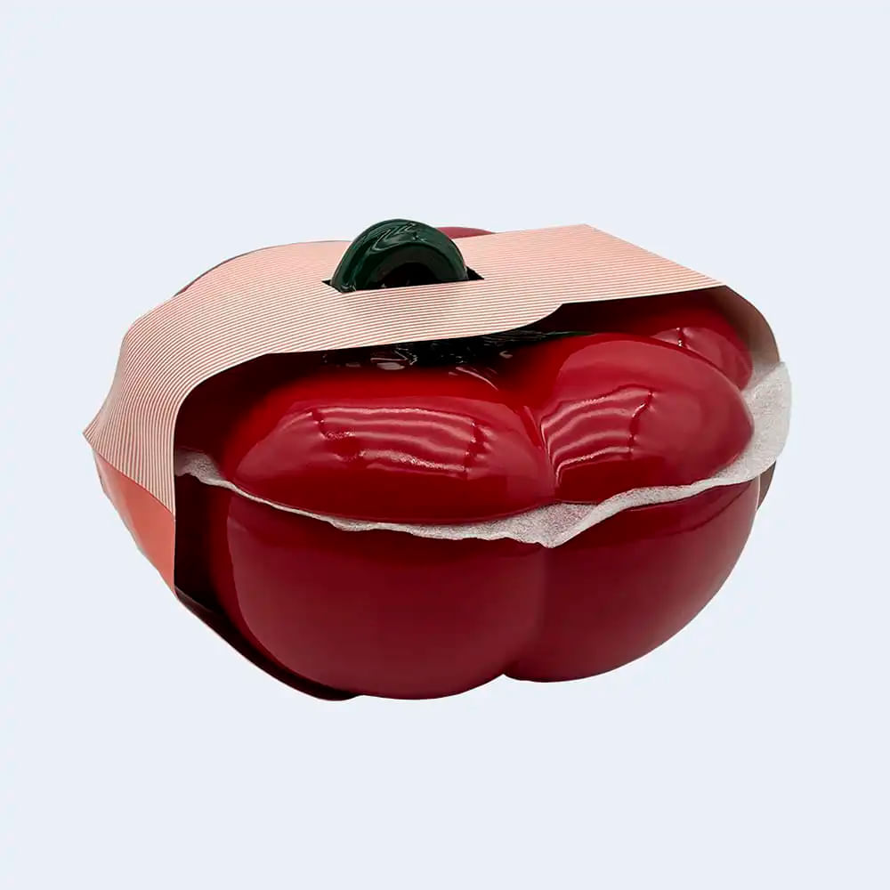 Fuente con Tapa Krea Tomate #2