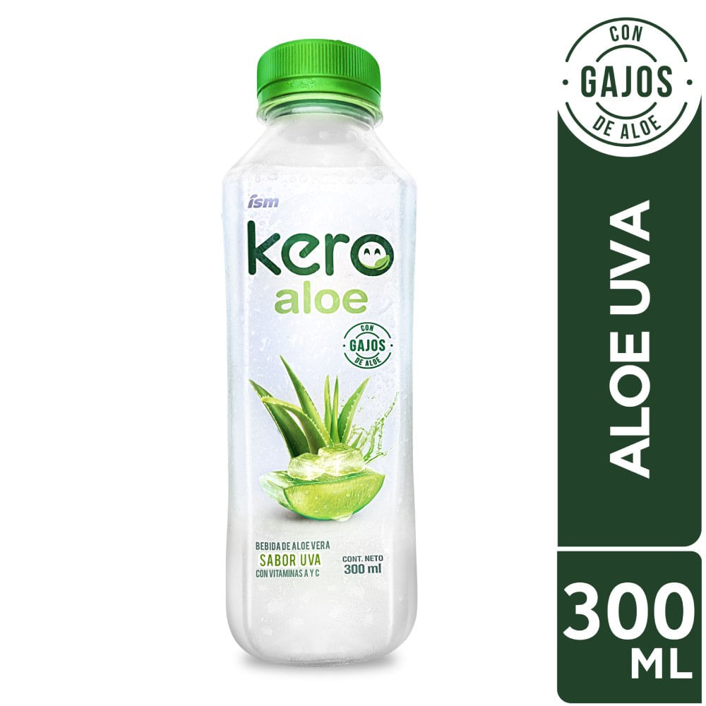 Bebida Kero Aloe Vera Sabor Uva Botella 300ml