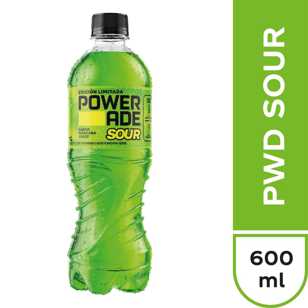 Bebida Rehidratante Powerade Sour Botella 600ml