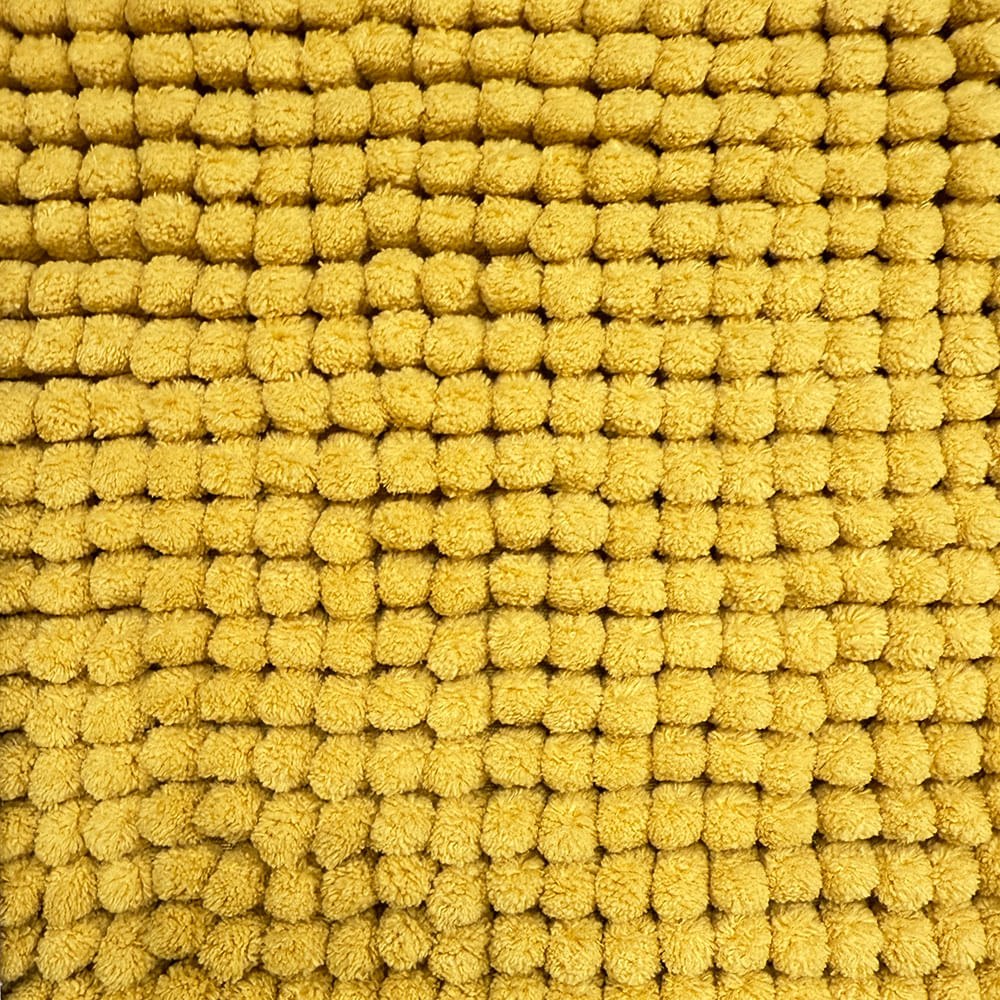 Piso Baño Krea Shaggy Microfibra 40x60cm Mostaza