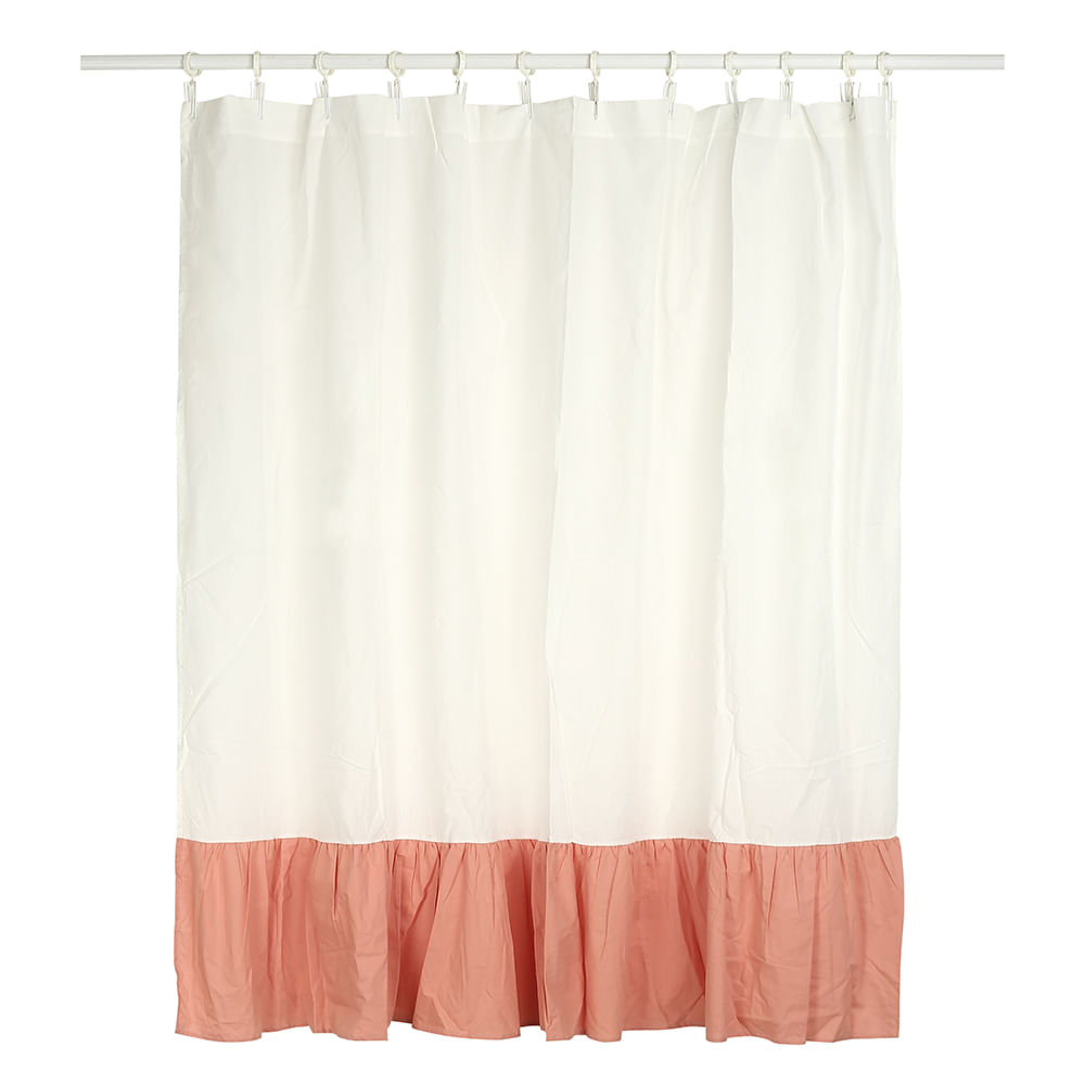 Cortina Baño Krea Polialgodón Bicolor Julieta