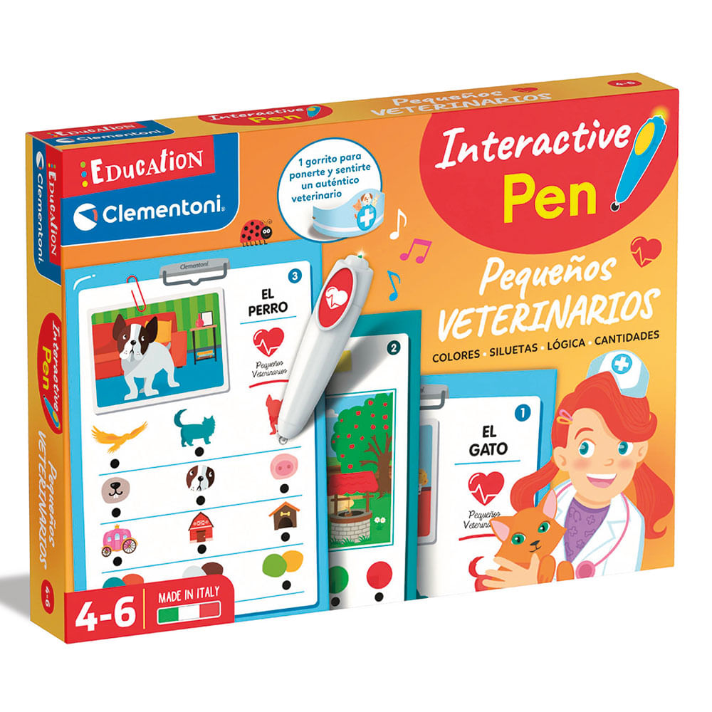 Bolígrafo Clementoni Interactivo Veterinaria