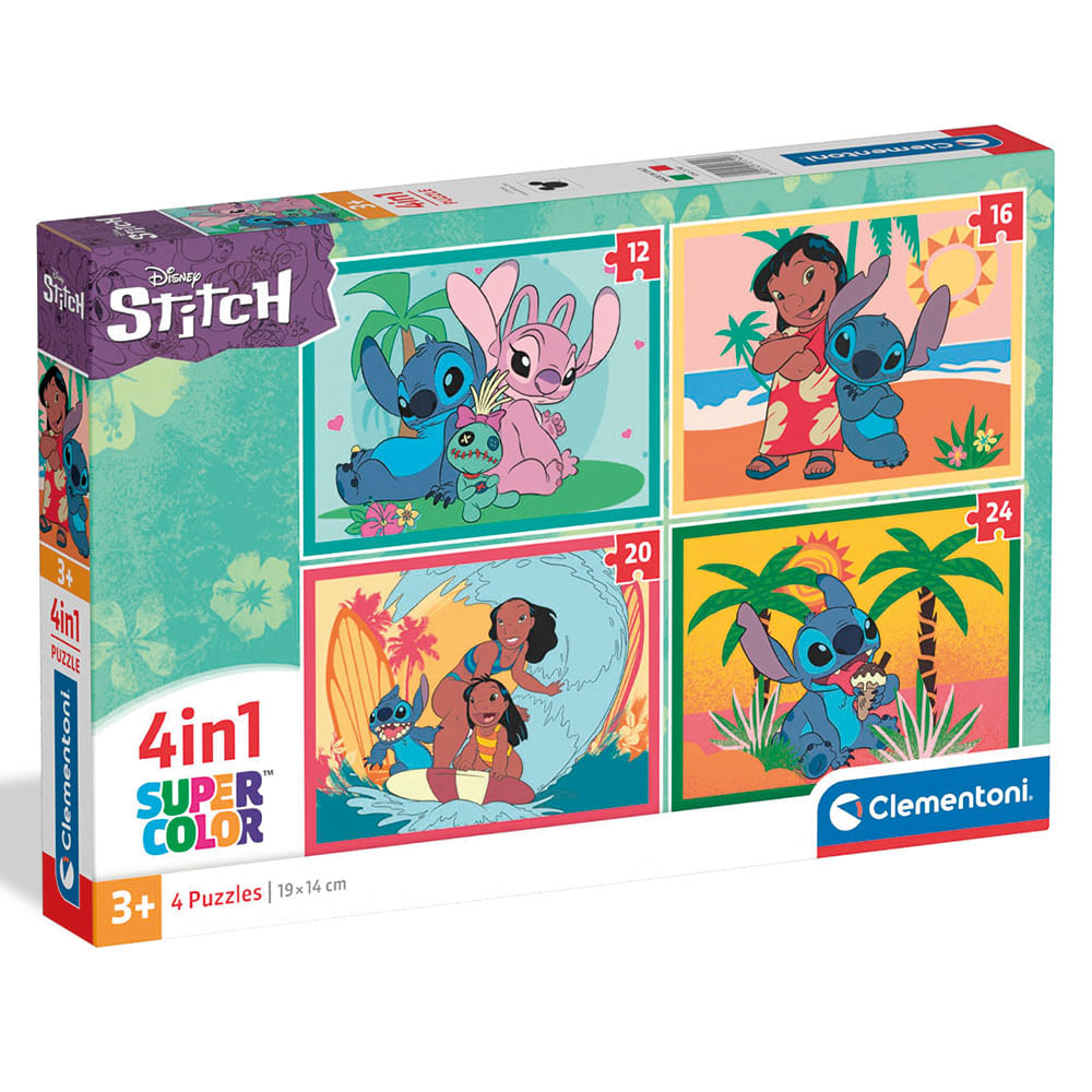 Rompecabeza Clementoni 4 en 1 Stitch 2025