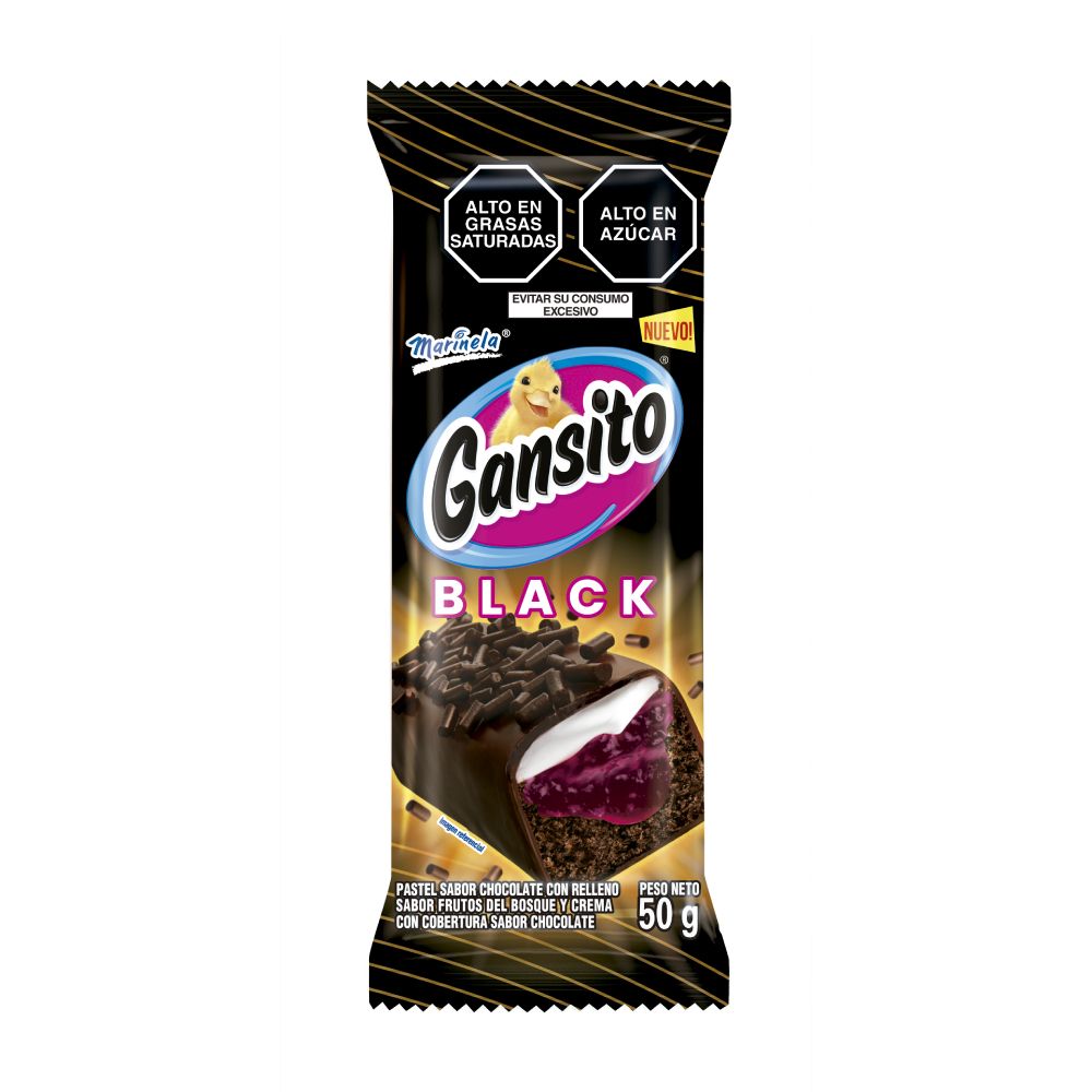 Pastelito Gansito Marinela Black 50g