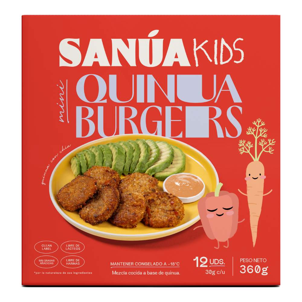 Mini Burgers de Quinua Sanúa Kids 12un