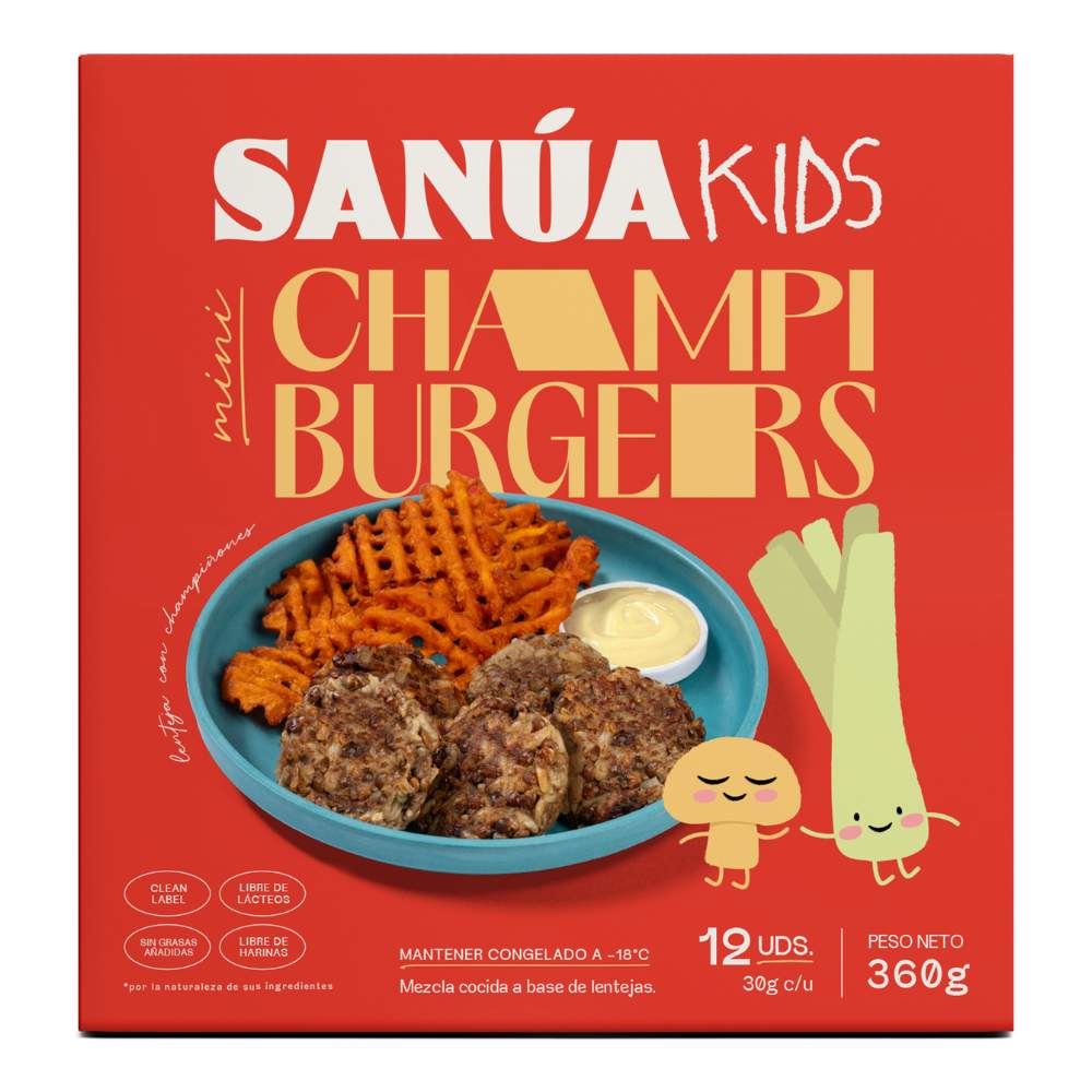 Mini Burgers Champi Sanúa Kids 12un