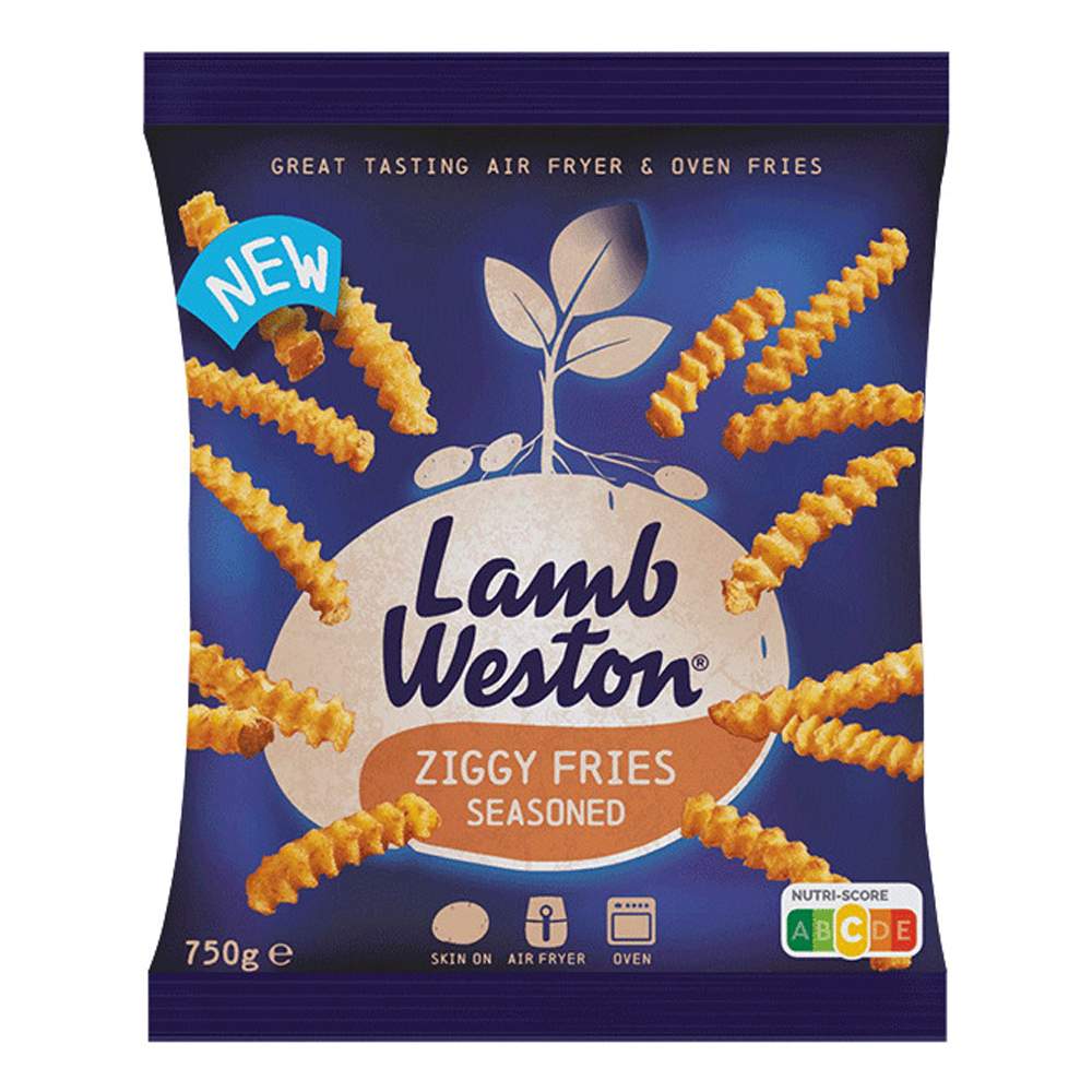 Papas Prefritas Lamb Weston Ziggy Fries Sazonadas 750g