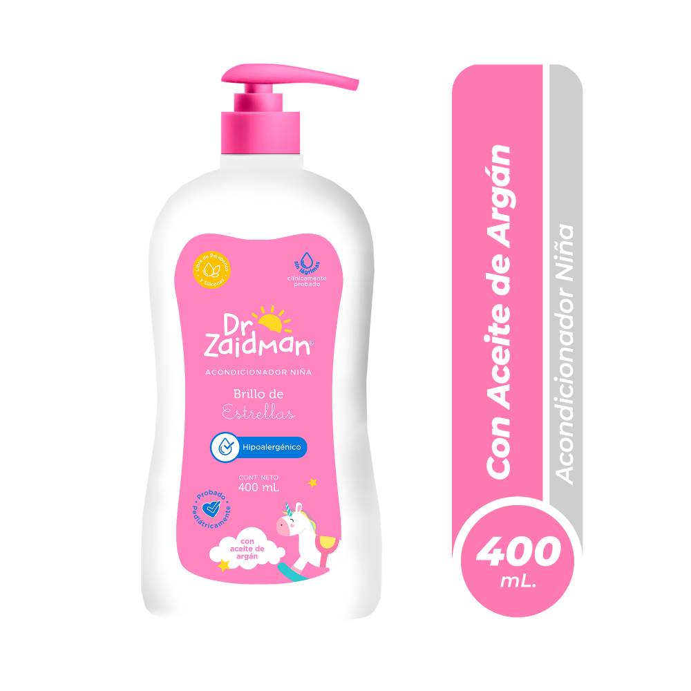 Acondicionador para Niñas Dr Zaidman Brillo Estrellas 400ml