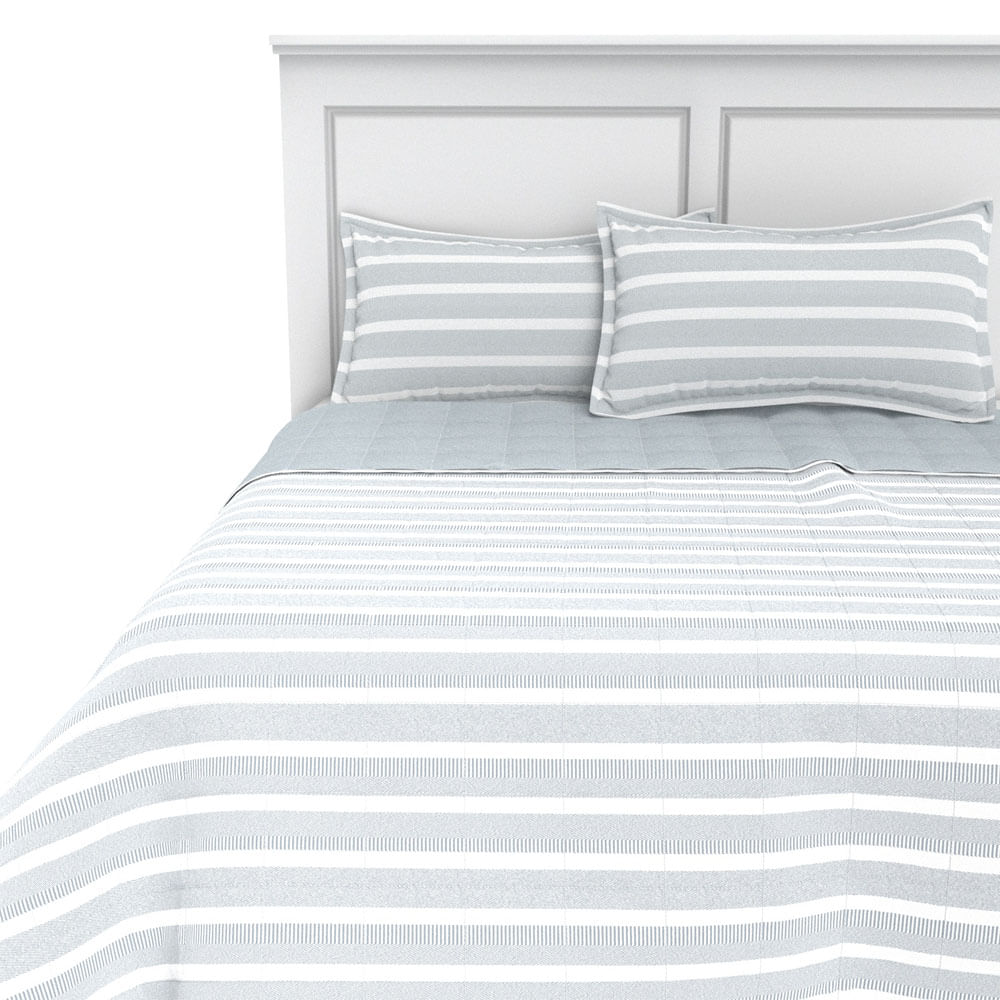 Plumón Estampado Krea Microfibra 130g Queen Plaza Jeans