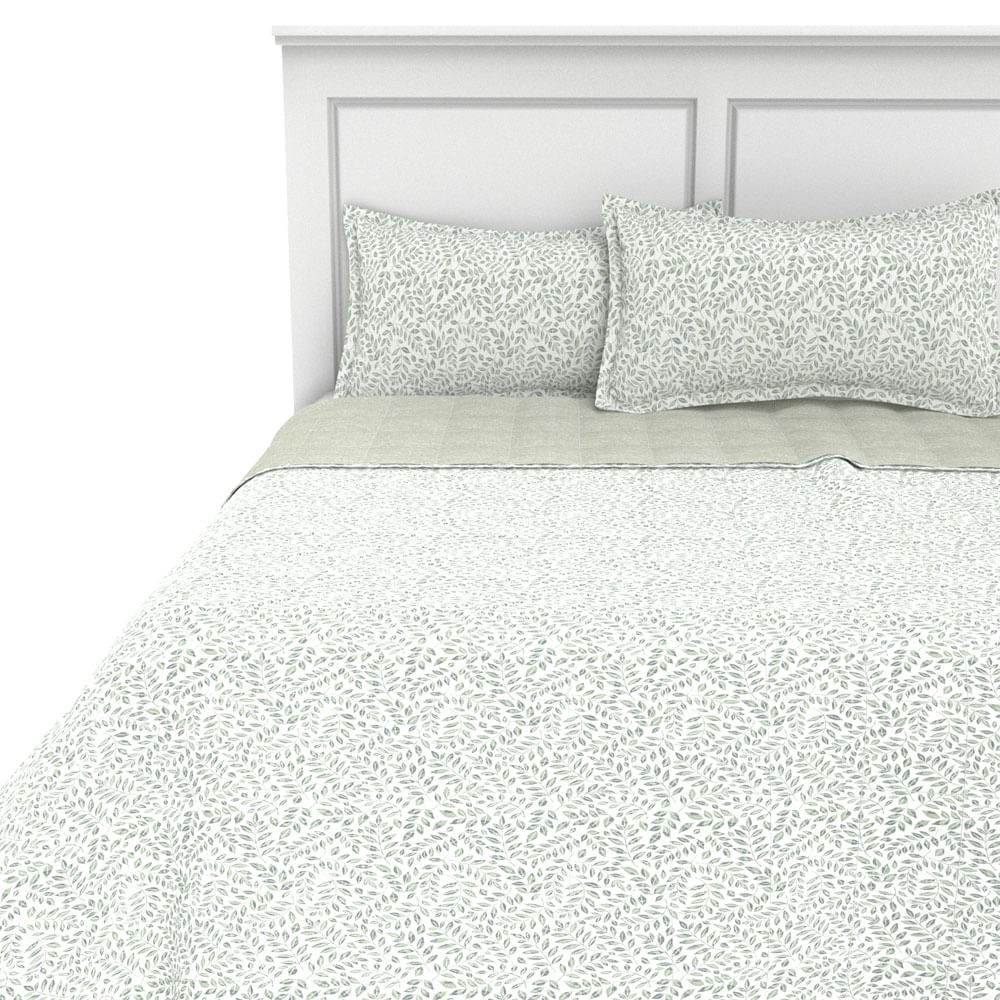 Plumón Estampado Krea Microfibra 130g Queen Plaza Rama