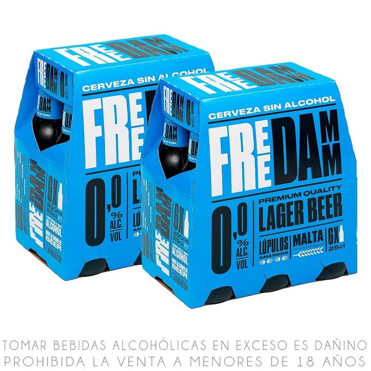 Pack-x2-Sixpack-Cerveza-Sin-Alcohol-Free-Damm-Botella-250ml-1-351669310