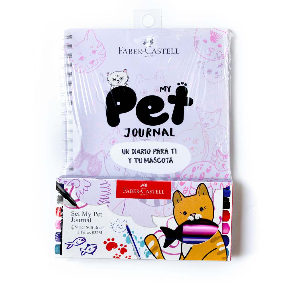 Set Boligrafo Journal Gato 2Trilux + 4Supersoft
