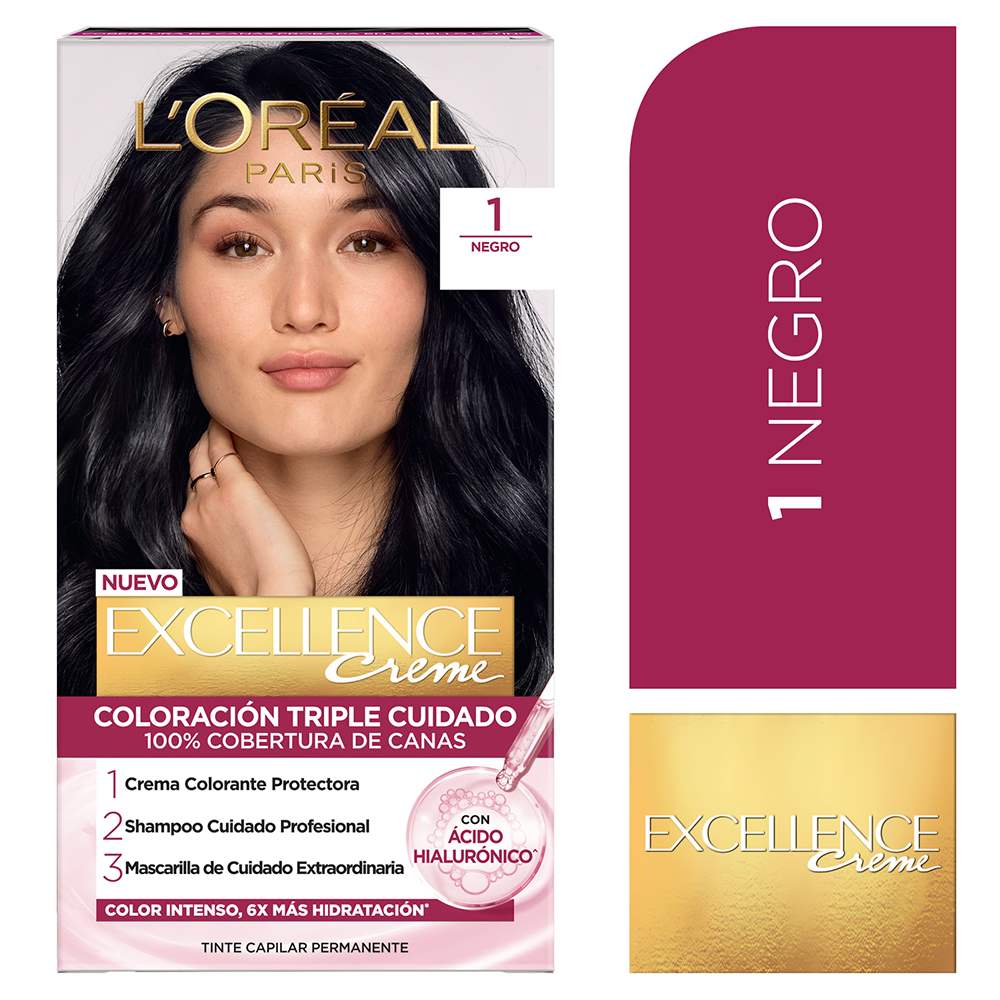 Tinte para Cabello 1 Negro Creme Caja 162.5 ml