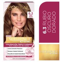 Tinte para Cabello 6.3 Rubio Oscuro Dorado Creme Caja 162.5 ml