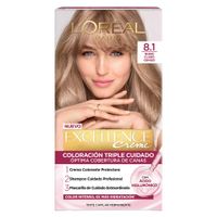 Tinte para Cabello 8.1 Rubio Claro Cenizo Creme Caja 162.5 ml